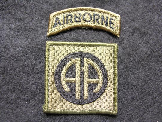 U.S.Army 82nd Airborne Subdued Patch and Tab