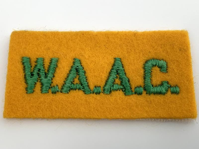 WWII US Woman’s Army Auxiliary Corps Title WAC