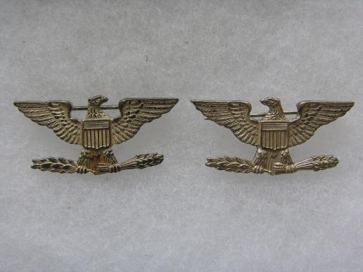 WWII Pair of American Colonel Rank Insignia