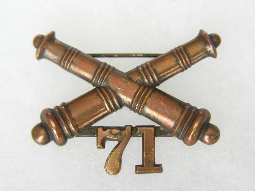 U.S. Army Cap Badge 71st Artillery 