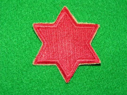 WWII U.S. 6th Infantry Division - Red Star
