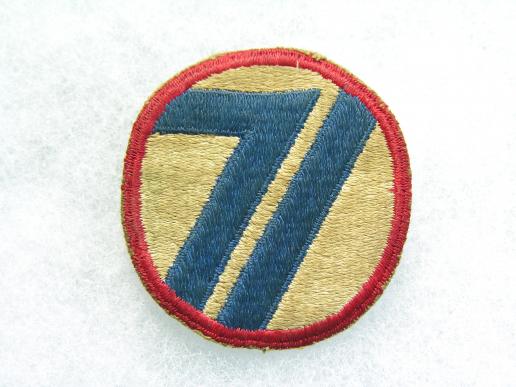 WWII U.S. 71st Division Patch - Red Circle Division