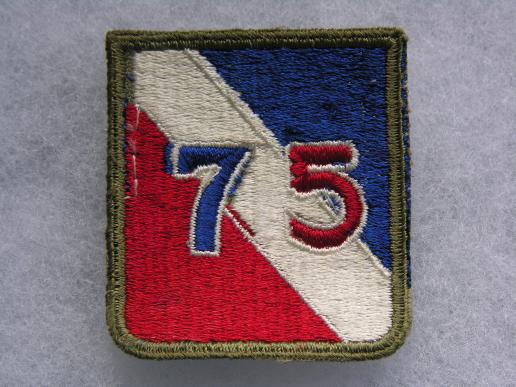 WWII U.S. 75th Infantry Division Patch