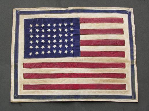 WWII CBI Leather Jacket Patch - 48 Star Flag