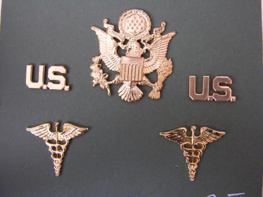 Set of U.S. Army Female Medical Officer's Insignia