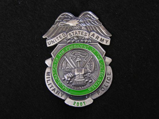 U.S.Army Military Police Shield - 2001 President's Inauguration