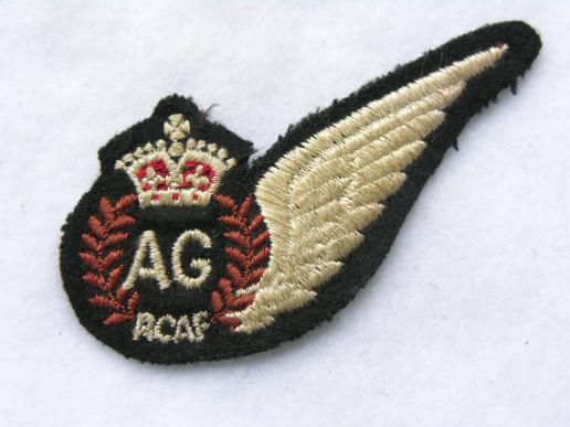 WWII Royal Canadian Air Force - Air Gunner Half Wing