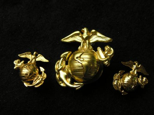 U.S.Marine Corps Cap and Collar badges