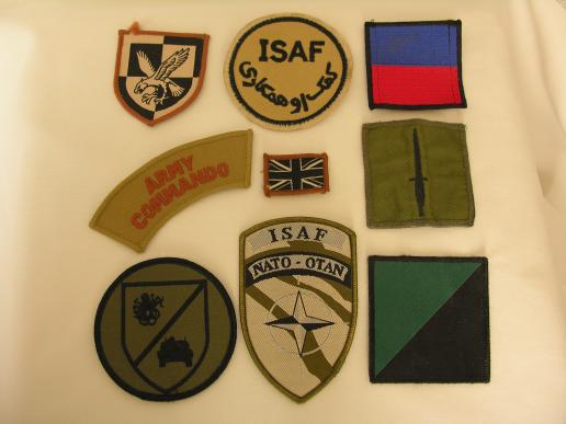 Group of British ISAF Patches