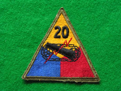 U.S.Army 20th Armored Tank Battalion Patch
