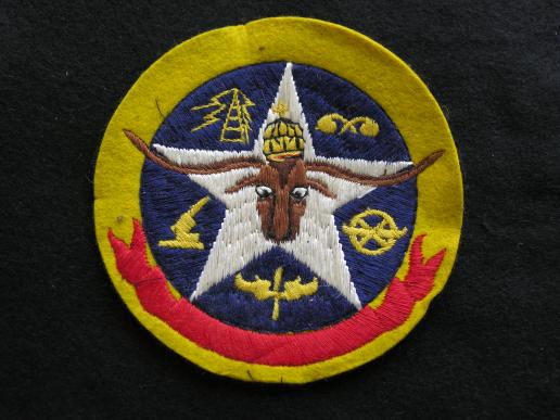 WWII English Made 8th Air Force Chemical Squadron Flight Jacket Patch