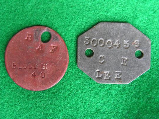 WWII Royal Air Force Dog Tags