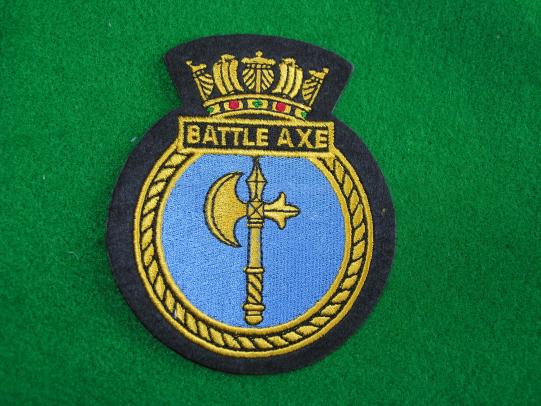 HMS Battle Axe Ship's Crest