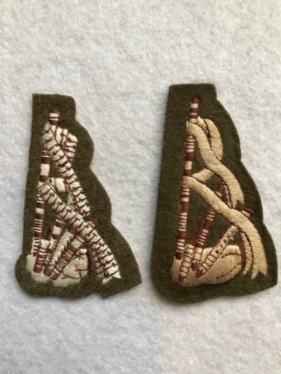 Scotish Regiment Piper Badges