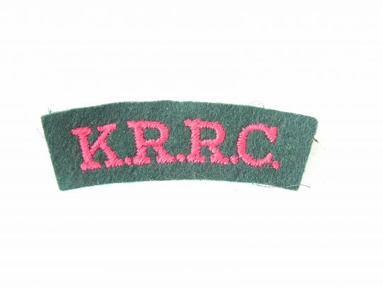 Kings Royal Rifles Corps Title