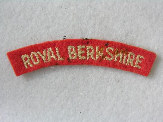 Royal Berkshire Shoulder Title