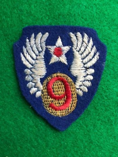WWII US Army Ninth Air Force Patch - British Made