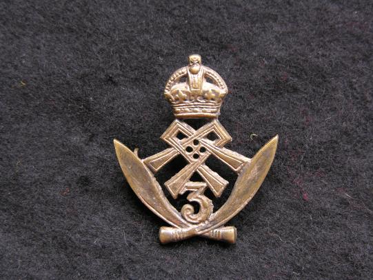 3rd Gurkha Rifles Cap Badge Queen Alexandra's Own