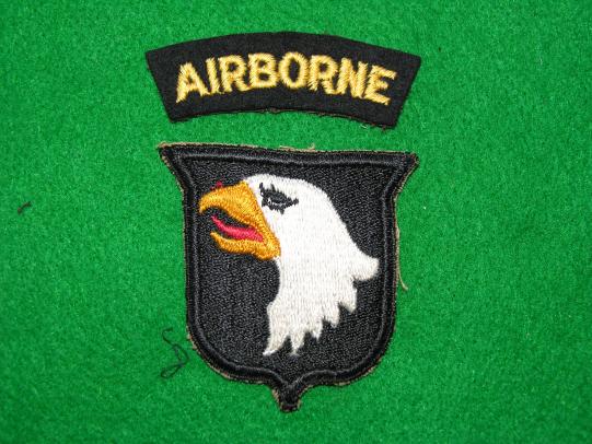 WWII 101st Airborne Division Patch with English Tab