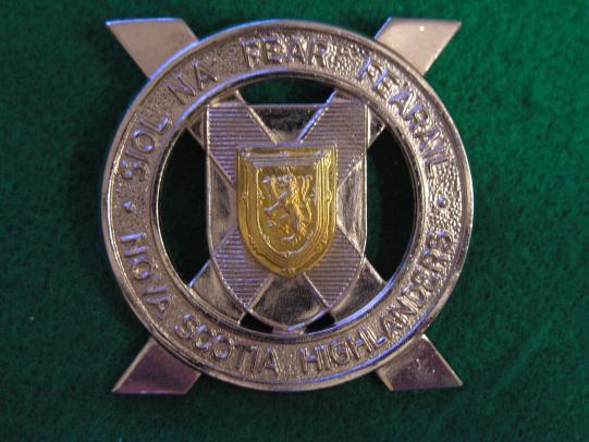 Canadian Nova Scotia Highlanders Regiment Cap Badge