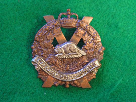 Canadian Calgary Highlanders Cap Badge