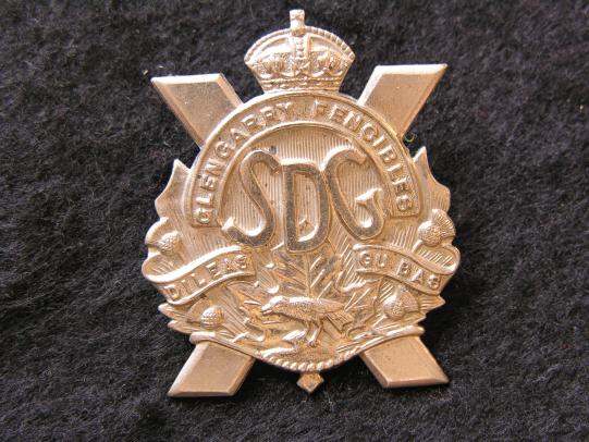 WW2 Canadian SDG Stormont Dundas Glengarry Highlanders Cap Badge