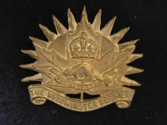 Canadian The Westminster Regiment Badge