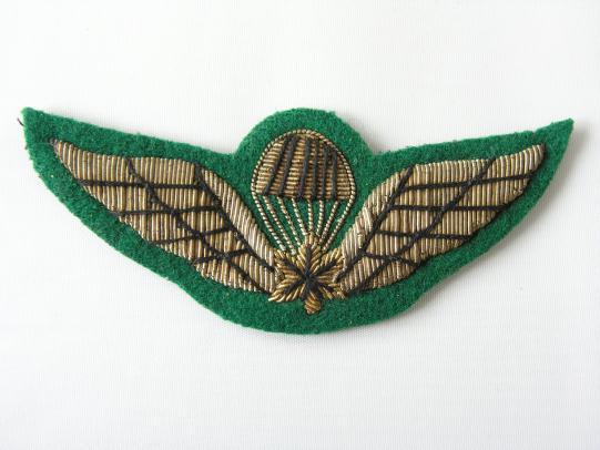 Canadian Paratrooper Wings in Bullion Thread