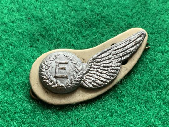 WWII Royal New Zealand Air Force Engineer Wing in Metal