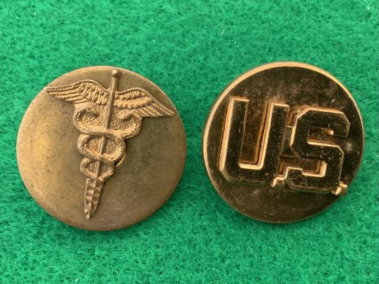 WWII US Army Enlisted Medical Corps Branch Insignia