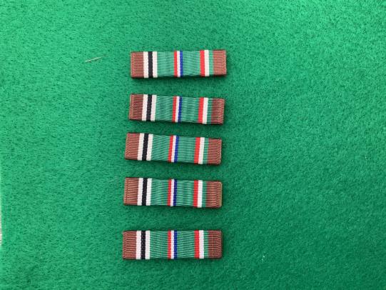 WWII European Theatre Campaign Medal Ribbon Bar