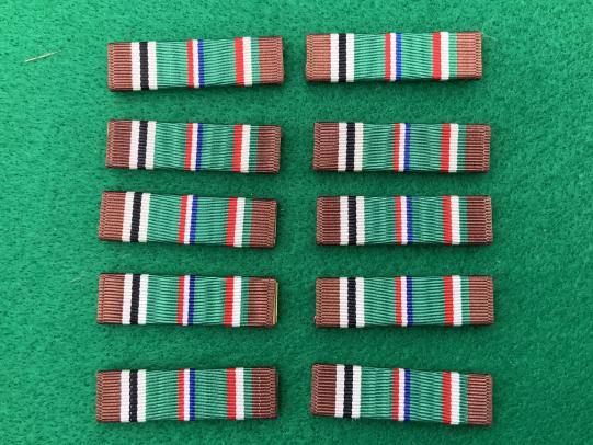 WWII European Theatre Campaign Medal Ribbon Bars