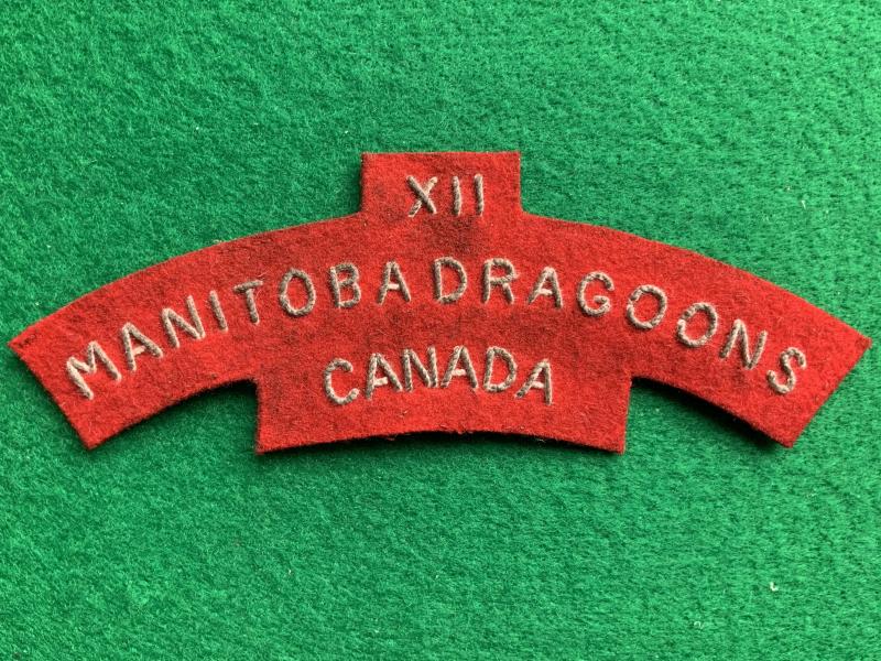 XII Manitoba Dragoons Canada Post War Title