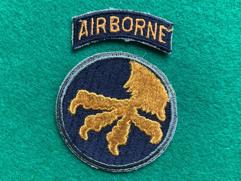 WWII 17th Airborne Patch with separate Tab