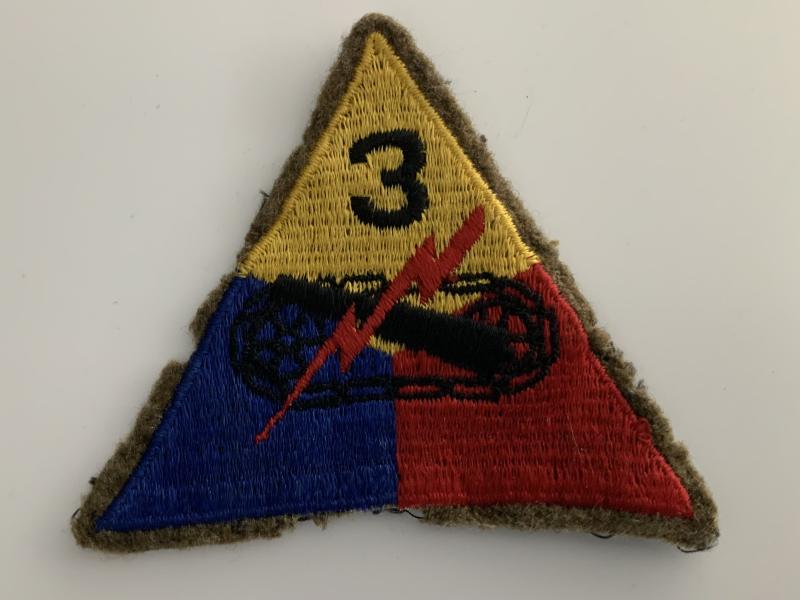 WWII Third Armourer Division Patch