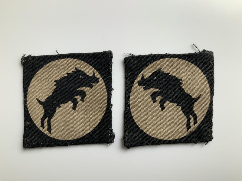 Pair of WWI XXX 30 Corps Division Patches