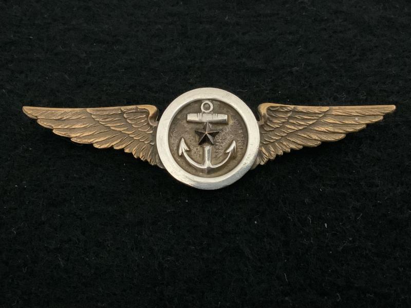 WWII US Navy Observer Wing with Combat Star