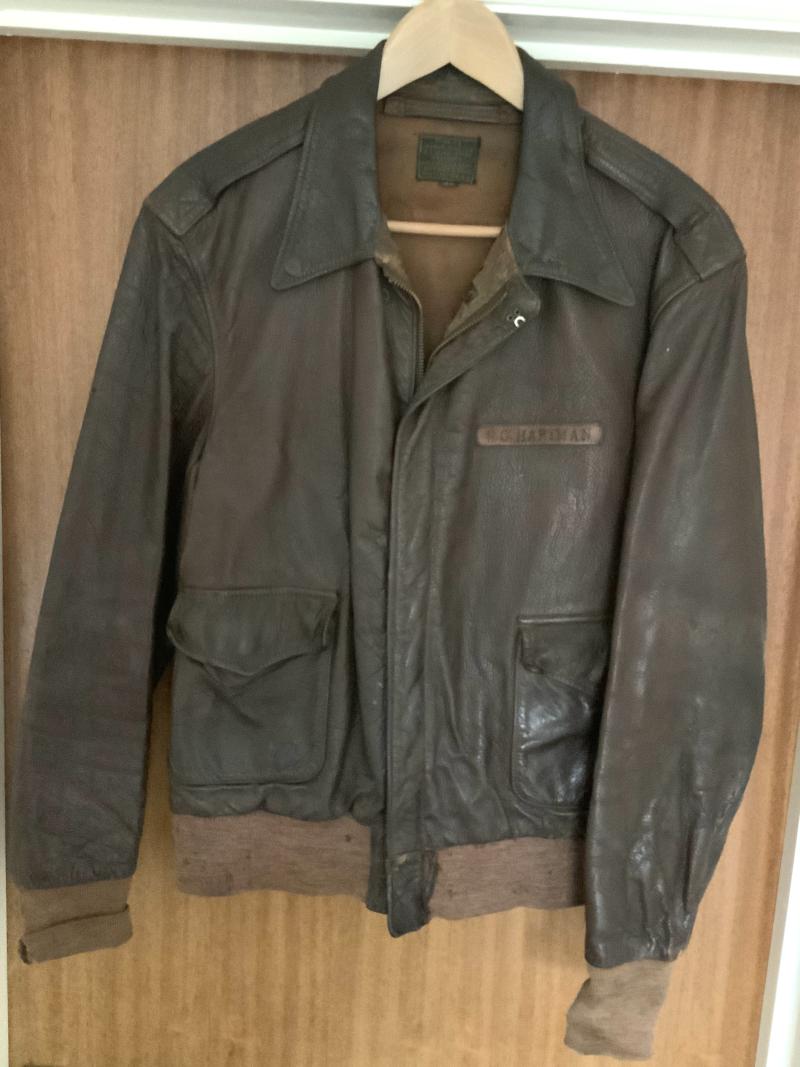 WWII US Army Air Force 8th Air Force “A2” Leather Flying Jacket