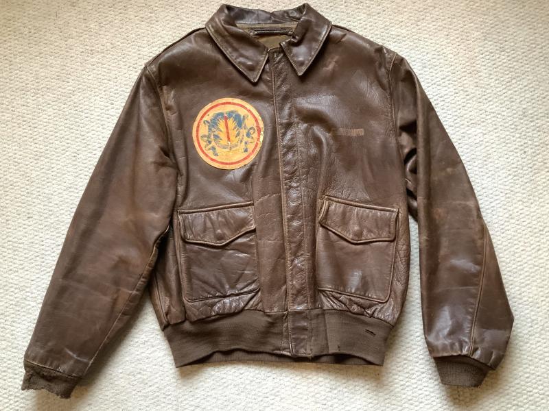 WWII US Air Army 8th Air Force “A2” Leather Flight Jacket