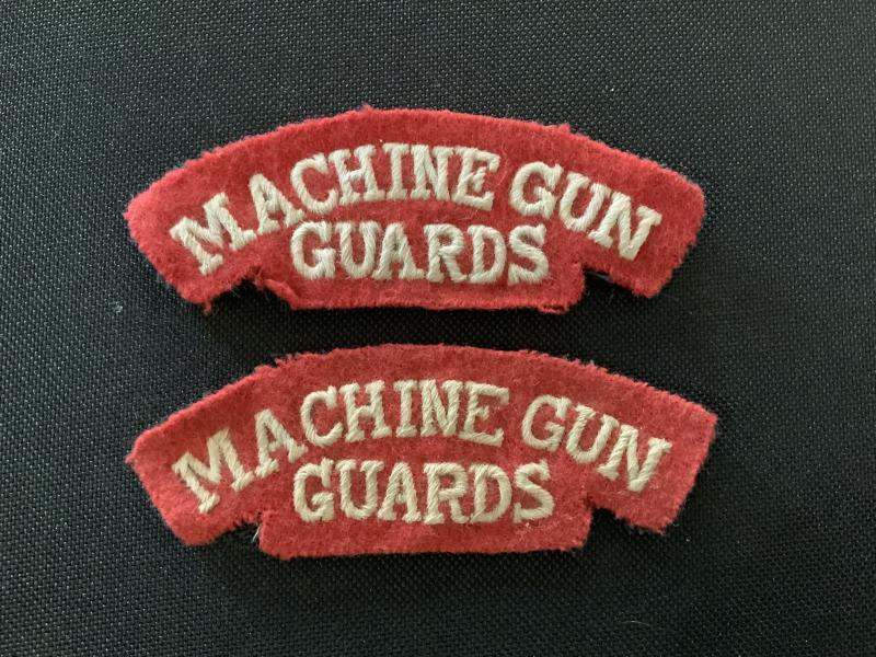 WW1 Machine Gun Guards Shoulder Titles