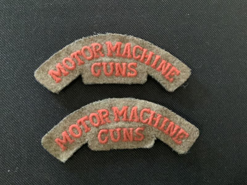 WW1 Motor Machine Guns Shoulder Titles