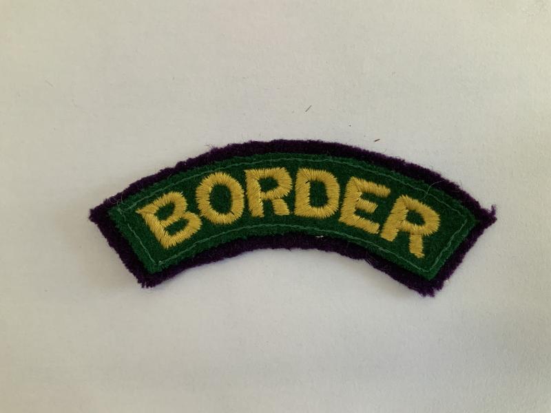 WWII Border Regiment Shoulder Title