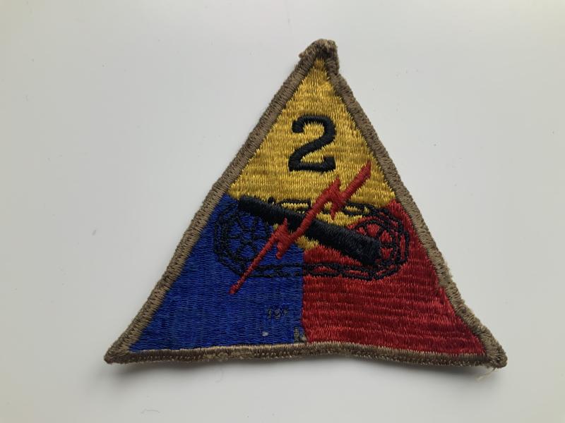 WWII Early US Army 2nd Armoured Division Patch