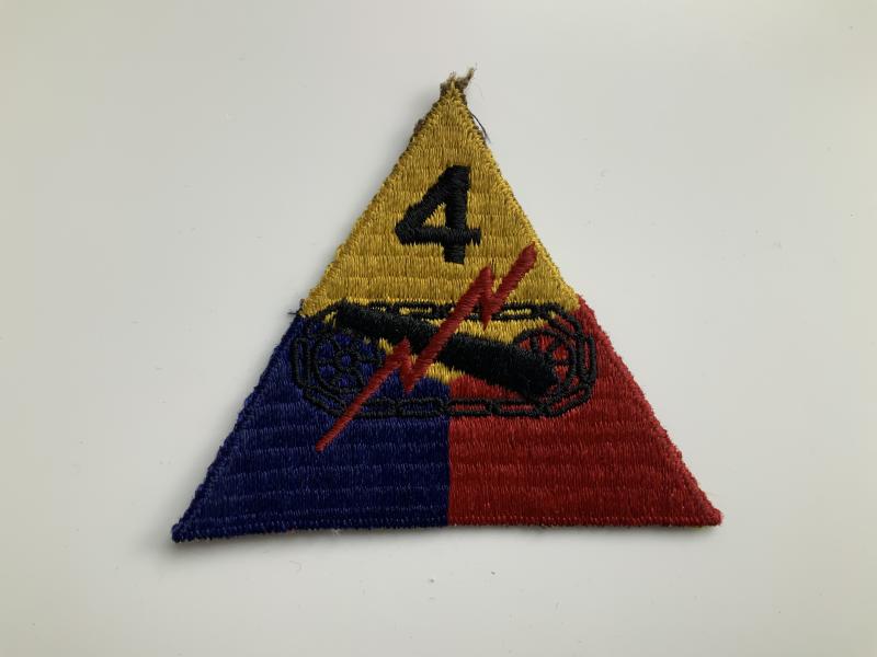 WWII US Army 4th Armoured Division Patch