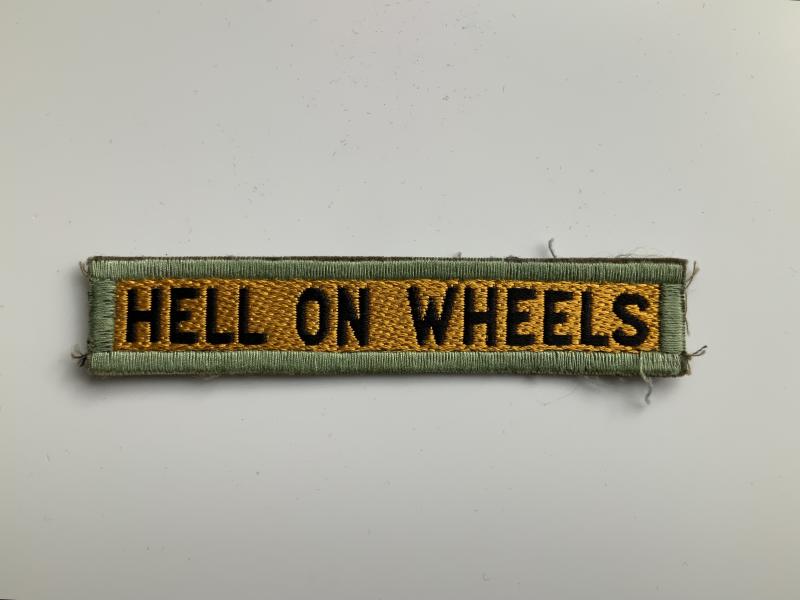 US Army 2nd Armored “Hell on Wheels” Title