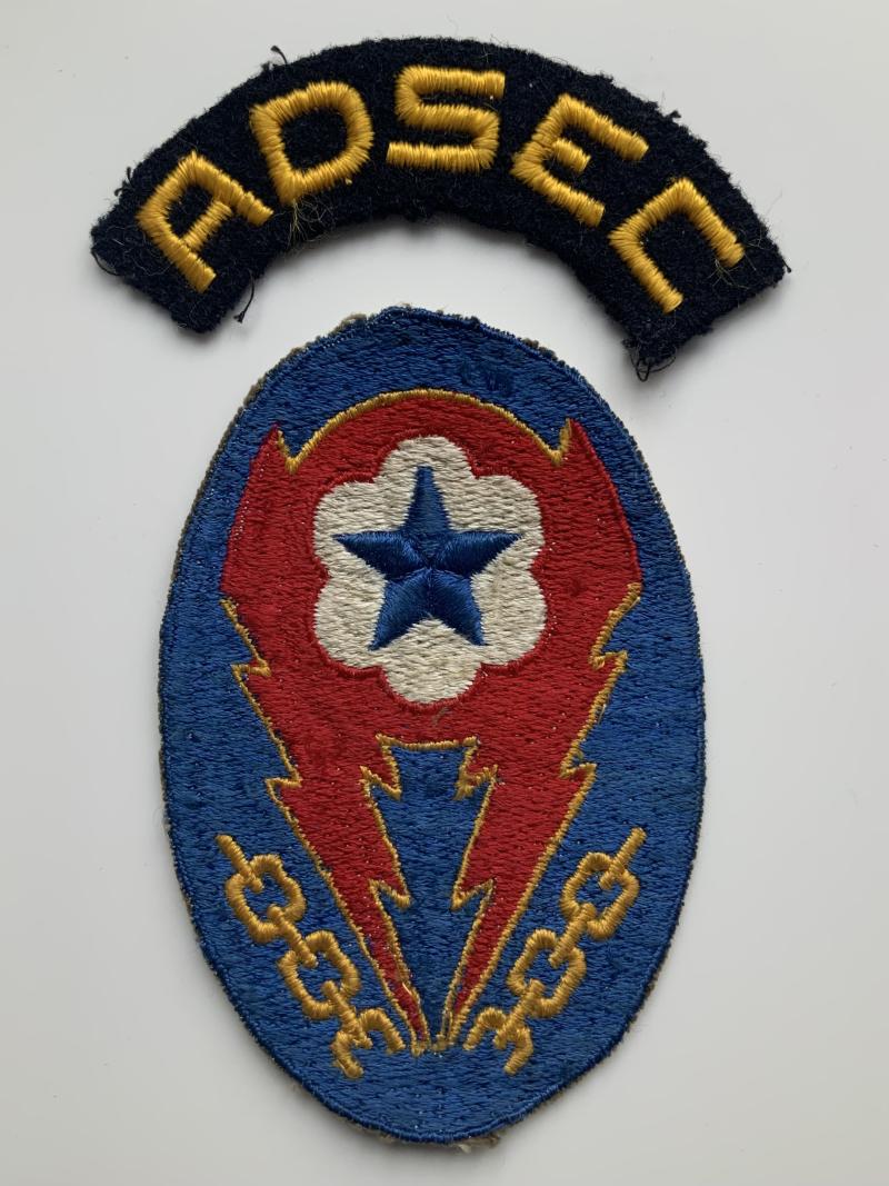 WWII US HQ, Advance Section Communications Patch