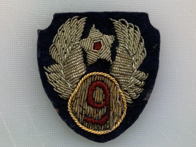 WWII Bullion 9th Air Force Officers Patch