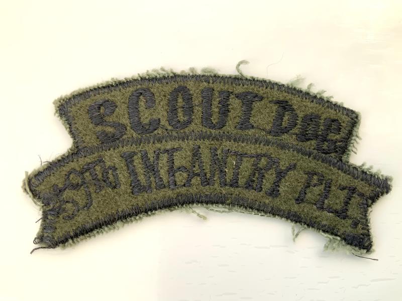 US Army Scout Dog 59th Infantry Platoon