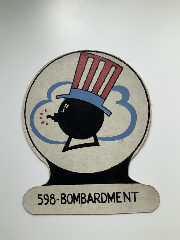 598th Bombardment Squadron Leatherette Patch