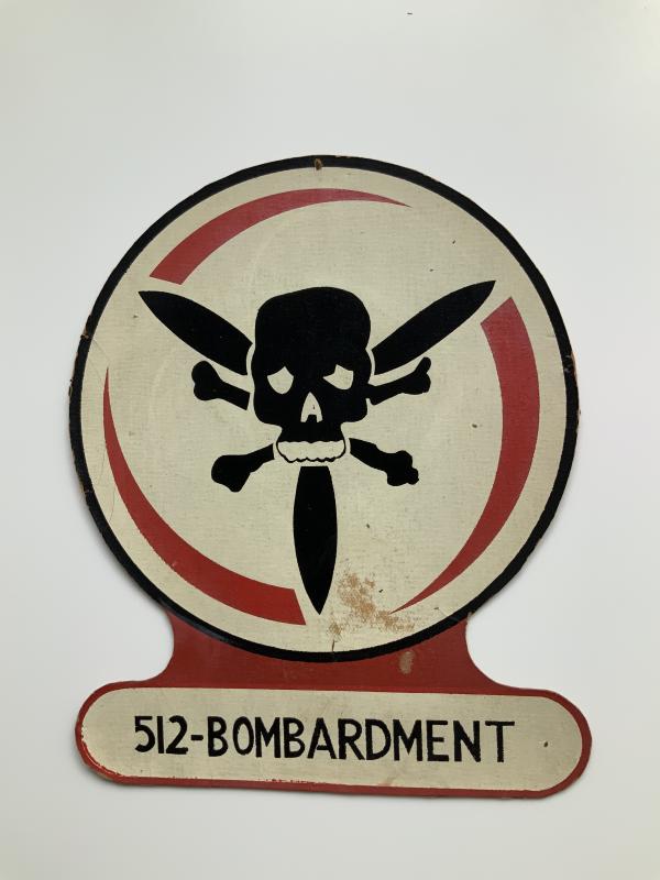 USAAF 512th Bomb Squadron Letherette Patch